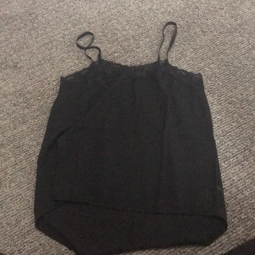 Black lace cami